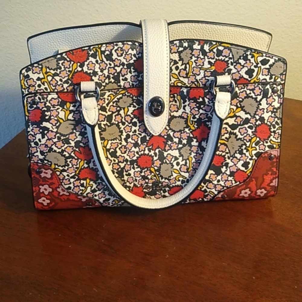 Coach Floral Mercer Satchel bag